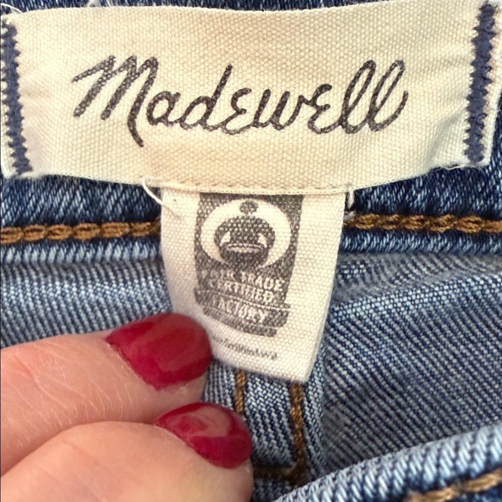 Madewell Perfect Vintage Straight Jeans Size 28 High Rise Medium Wash - Picture 2 of 10